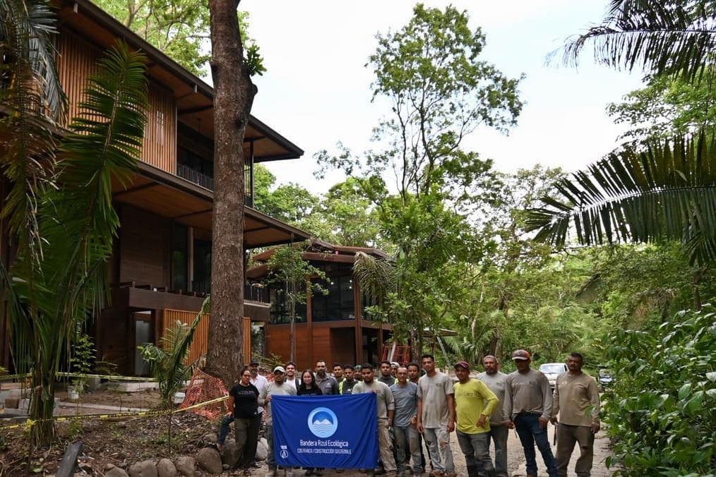 The Nest Construction team on site at a project in Nosara, Costa Rica