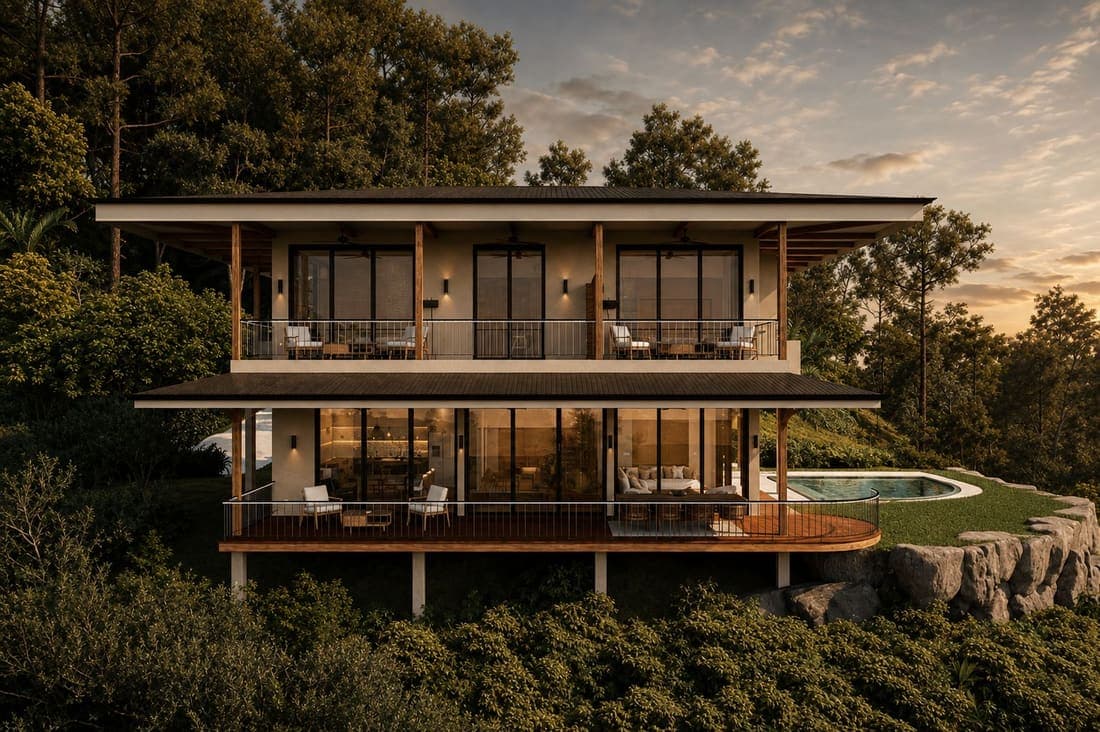 DSJ #10, an in-progress residential project by Nest Construction in Guanacaste, Costa Rica