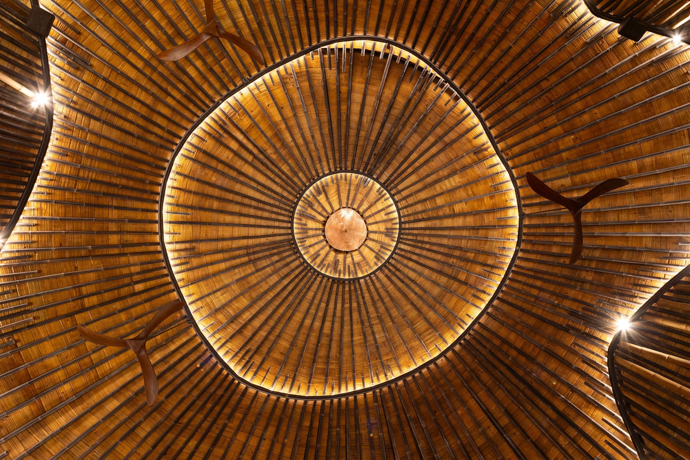 Tierramor Maloca, a specialized bamboo structure built by Nest Construction in Nosara, Costa Rica